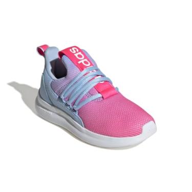 Imagem de adidas Tênis infantil unissex Lite Racer Adapt 7.0, Azul/rosa lúcido/branco, 18