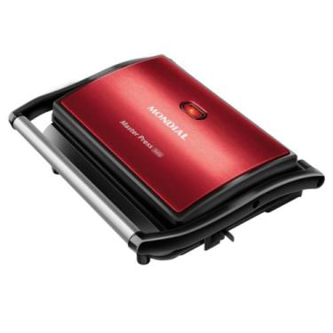 Imagem de Grill PRESS Mondial Ceramic 1000W PG-01-RC - 2222-01 VERMELHO/PRETO 11
