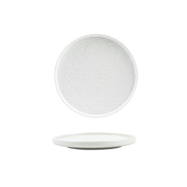 Imagem de Pratos de cerâmica requintados japoneses para uso doméstico simples preto e branco - pratos ocidentais de 20 cm