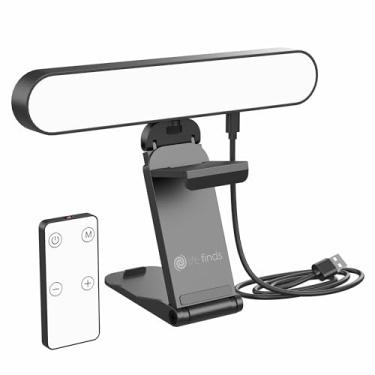 Imagem de Life Finds Luz de webcam para transmissão no monitor ou laptop, iluminação de videoconferência independente, preta, LF-WL1
