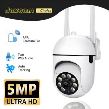 Imagem de 5MP WiFi PTZ Mini Câmera De Vigilância Interna Detecção Humana Monitor