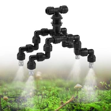 Imagem de CozyCabin Bocal de nevoeiro Rainforest Mist Maker 360 graus ajustável répteis sistema de névoa de floresta nebulizador para terrário de tanques da floresta tropical