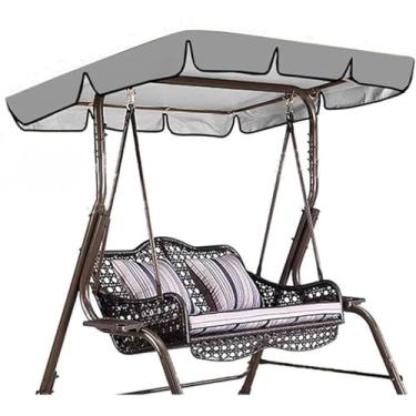 Imagem de Substituição Do Dossel De Balanço De Jardim 2 3 Lugares Substituição Do Dossel Da Cadeira De Balanço De Jardim à Prova D'água Cobertura Resistente A Uv, Blue, 190x132x15cm