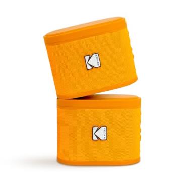 Imagem de KODAK Alto-falante Bluetooth SOUNDBRIX com som HD, portátil, sem fio, IPX4, resistente à água até 5H Playtime V5.4 para festas em casa, ao ar livre, praia, aparelhos eletrônicos (laranja sobrecarga