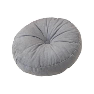 Imagem de Ｂｅｓｇａ Almofada de chão redonda, almofada de chão, de meditação portátil e decorativa macia, para casa, sofá, cadeira, cama, carro, estúdio interno, Azul