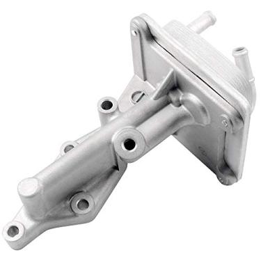Imagem de MYSMOT Refrigerador de óleo do motor 918-402 sem junta para Nissan Altima 2007 2008 2009 2010 2011 2012 2013 Ford Sentra 2007-2012 L4 2,5L 10 linhas, 21300JA06A 21300JA00JA06A 5A