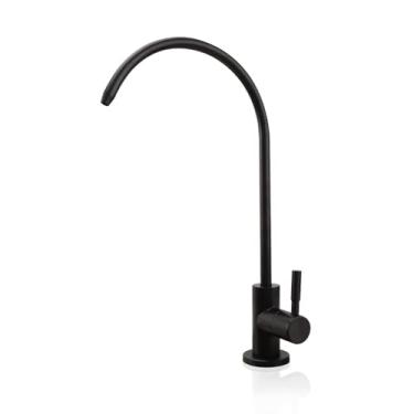 Imagem de Torneira de filtro de água, torneira de água potável serve para osmose reversa e sistema de filtragem de água para torneira de pia de bar de cozinha sem lacuna de ar SUS304 inoxidável moderno fosco