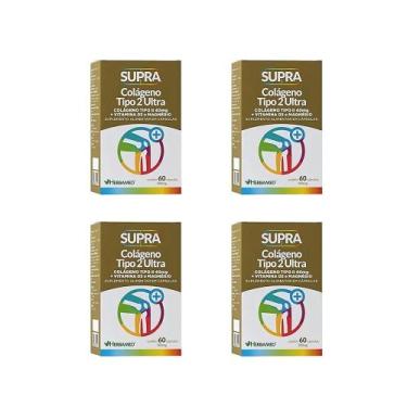 Imagem de Kit 4 Supra Colágeno Tipo 2 Ultra Suplemento Alimentar - Herbamed