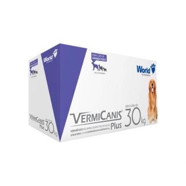 Imagem de Vermifugo P/cães 30kg Vermicanis Plus 2,4g World 20 Comp