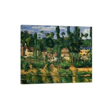 Imagem de Pintura de arte de parede em tela - The Chateau - Impressões em tela famosas com moldura de madeira - Reproduções de imagens em tela - Pôster de arte para sala de estar 50 x 60 cm 20 x 24 polegadas