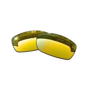 Imagem de OOWLIT Lentes de substituição compatíveis com óculos de sol Oakley Valve New 2014 OO9236, 24k, One Size
