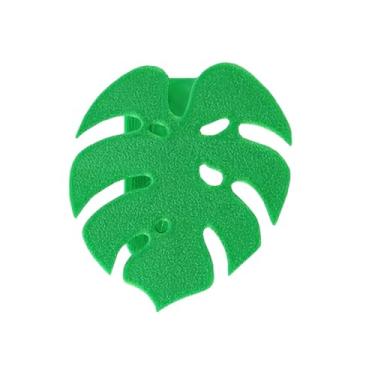 Imagem de PIAOLGYI Maçaneta de armário Monstera para armário de estufa Detolf, maçanetas de armário de porta de vidro Monstera compatíveis com armário IKEA Detolf (verde)