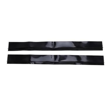 Imagem de 2Pcs 21in Fogão Gap Capa Silicone Alta Temperatura Resistente Não Slip Counter Gap Filler (Preto)