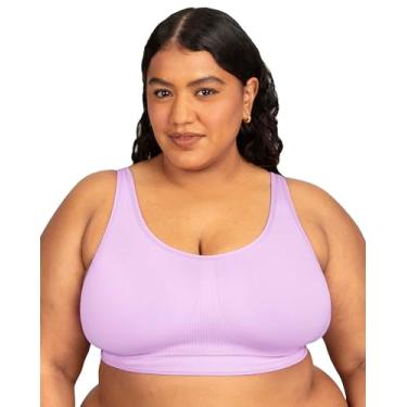 Imagem de Fruit of the Loom Sutiã feminino Fit for Me 360 stretch plus size sem costura, Orquídea estelar, XX-Large Plus