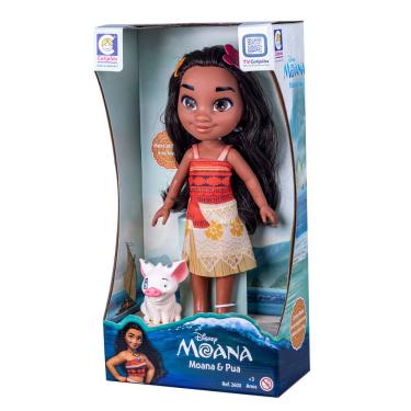 Imagem de Boneca - Disney - Princesa Moana e Porquinho Pua - 2600 COTIPLAS