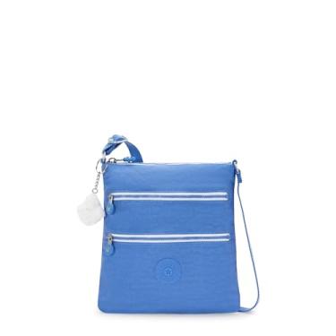 Imagem de Kipling Mini bolsa tiracolo feminina Keiko, bolsa leve ajustável, alça de ombro durável, Azul coquetel, 8''L x 9''H x 1.25''D, Kipling Bolsa tiracolo feminina Keiko