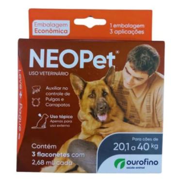 Imagem de NEOPET Cães de 20 a 40 kg 2,68ML C/ 3 FLACONETES