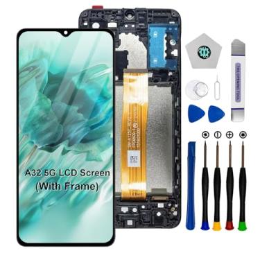 Imagem de Kit de substituição de tela para Samsung Galaxy A32 5G com moldura de 6,5 polegadas para Samsung Galaxy A32 SM-A326U / SM-A326W Display LCD Touch Screen Digitalizador Assembléia com ferramentas de