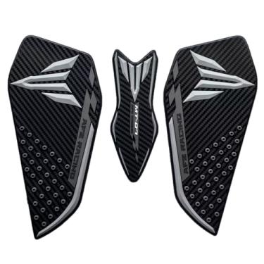 Imagem de Adesivo protetor de almofada lateral de borracha para tanque de gás para guarnições de moldura de carenagem decalque compatível com Yamaha MT07 FZ07 Tracer 2024 2025