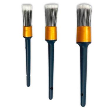 Imagem de Kit 3 pinceis detailing car - detalhamento - compel