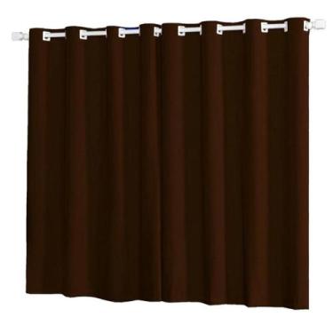 Imagem de Cortina Oxford 3,00 x 2,50 Para Sala Quarto Escritório Inibe a Clarida