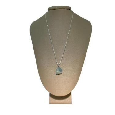 Imagem de Colar Cadeado Prata 925 Água Marinha Polida - Ponte Vecchio - Ponte Ve