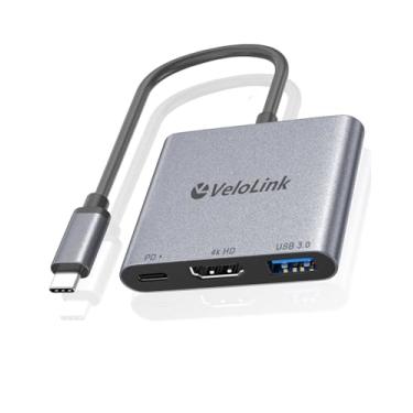 Imagem de Adaptador USB c para hdmi 4K60 com carregador PD tipo C HDMI 4K60Hz HDMI para adaptador USBC, hub USB C 3 em 1, conversor digital av multiportas USB compatível com MacBook, laptops, tablets