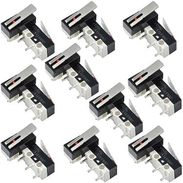 Imagem de ThtRht Pacote Com 30 Interruptores De Fim Curso Para Impressora 3D Alavanca Dobradiça, Botão Pressão, Microinterruptores Momentâneos 3 Pinos, 1A, 125V Ca, Spdt Sem Nc Mouse Arduino