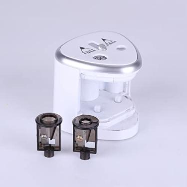 Imagem de Hilitand Bateria de Apontador de Lápis Elétrico Automático Multi -funcional Operado Com 2 Orifícios 6 8mm e 9 12mm para Estudantes de Escola Em Casa Silver Ideal para Professores (BLUE)