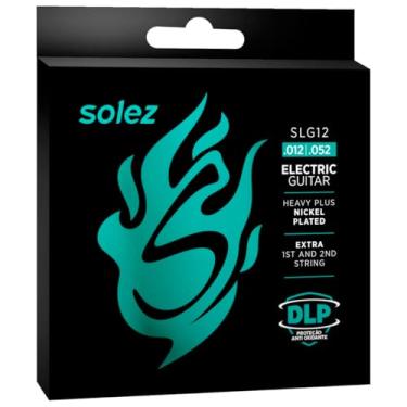 Imagem de Encordoamento Solez Guitarra SLG – Cordas Aço Niquelado com DLP, Durabilidade Estendida, Maciez e Timbre Equilibrado 09 010 011 012 Original (0.12)