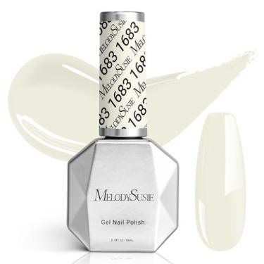 Imagem de Verniz de unhas em gel MelodySusie White 15mL Soak Off UV LED