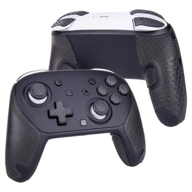 Imagem de TALONGAMES Controller Grip Compatible with Switch 2 Pro, Switch Controller Accessories, Anti-Skid, Sweat-Absorbent, Pre-Cut, Easy to Install (Ultra Version, Black)