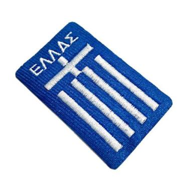 Imagem de Escudo Futebol Grécia Patch Bordado Para Camisa Jaqueta Boné - BR44
