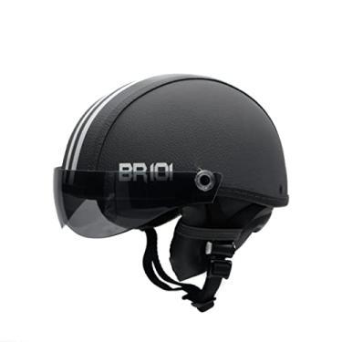 Imagem de Capacete Coquinho Scooter Elétrica Bike Skate Patinete BR 101 Premium Viseira Fume (Grafite, PP - VESTE 53/54)