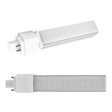 Imagem de QLEE Pacote com 2 lâmpadas LED de 4 pinos Gx24q 9 Watt PL-C 2U Substituição de Retrofit 18W G24q-2 Gx24q-3 990 Lumens Rotação 314° G24q Lâmpada de 4 pinos Luz natural Dissipação de calor 4000K