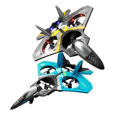 Imagem de Avião Drone Combat Aircraft Controle Remoto 4 Motores Azul