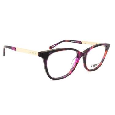 Imagem de Óculos Armação Evoke Dx42N G24 Feminino Mesclado Vermelho