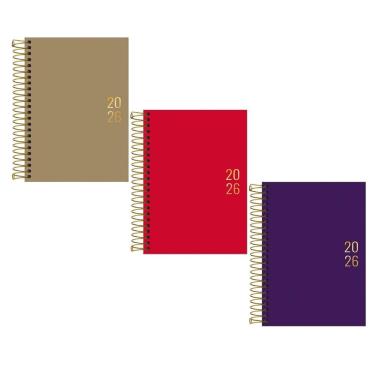 Imagem de Agenda executiva espiral diária Napoli Cores 2026 Tilibra