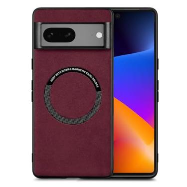 Imagem de SKYLMW Capa projetada para Google Pixel 8 Pro 5G (2023) [compatível com Magsafe] – acabamento fosco de pelúcia e capa de proteção total para homens, mulheres e meninas (17 cm) roxo