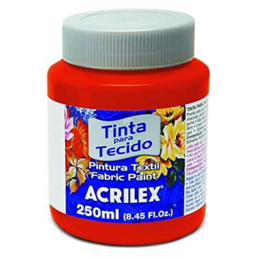 Imagem de Tinta para Tecido Fosca Acrilex Cores Quentes 250 ml - 04125 Vermelho Tomate - 583