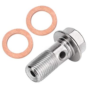 Imagem de SPYMINNPOO Parafuso Oco do Freio de Motocicleta, Fixador de Aço Inoxidável, Parafusos de Alto Desempenho à Prova de Ferrugem e Porcas para e Com Lavadoras Adicionais, Instalação Fácil