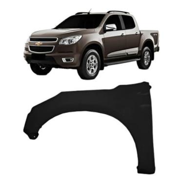 Imagem de Paralama Dianteiro Esquerdo Compatível Com S10 2012 2013 2014 2015 2016 2017 2018 2019 2020 2021 2022 2023 2024 Peça Automotiva Carroceria Reposição Metálica Instalação Simples Encaixe Preciso