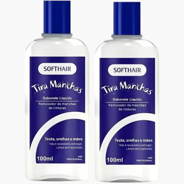 Imagem de Kit 2 Sabonete Liquido Tira Manchas Soft Hair Pele E Mãos Removedor De