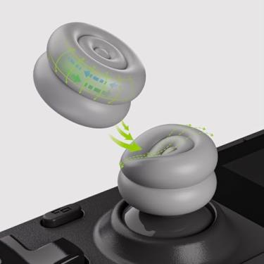 Imagem de PlayVital Punhos de polegar para Steam Deck LCD e OLED (pacote com 4), capas de almofada de polegar com textura antiderrapante, capa de joystick de aumento de altura para acessórios de deck de vapor