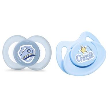 Imagem de Kit Chupetas Lolly Fase 2 Silicone Orto Patrulha Canina