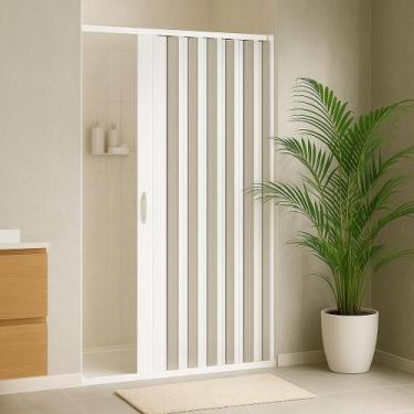 Imagem de Box Sanfonado Translucido Bcf Pvc 1,30 Lag X 1,85 Alt Branco - On Shop