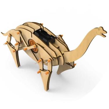 Imagem de Kit Robótica Educacional STEM Dinossauro Brachiosaurus MDF - Maker Sto