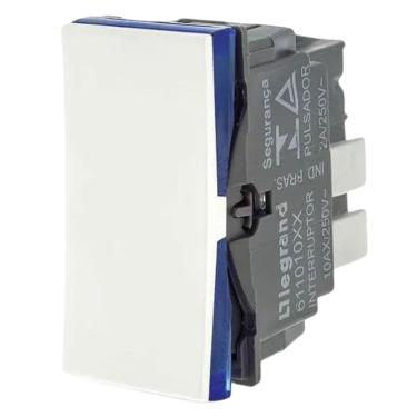 Imagem de Interruptor Simples de 10 Ampères 250 Volts Automático 1M Branco - 611010BC - PIAL