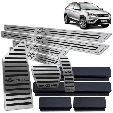 Imagem de Descanso Soleira Pedaleira Automático Preto Tiggo 2 2019 20