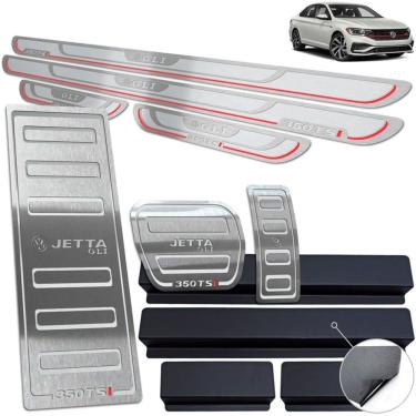 Imagem de Soleira Pedaleira Descans Volkswagen Jetta Gli 350 Tsi Prata